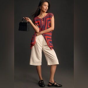 FRNCH tie front crochet vest